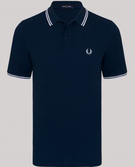 Fred Perry Poloshirt - Navy/White