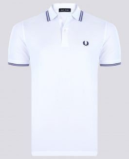 Fred Perry Poloshirt - White/Lilac