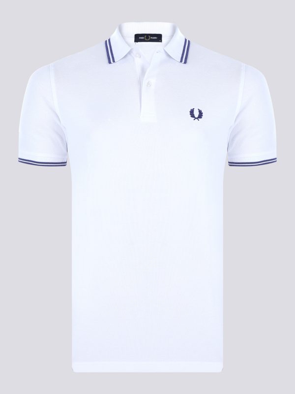 Fred Perry Poloshirt - White/Lilac