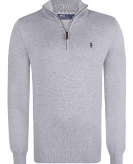 Polo Ralph Lauren Half Zip Sweatshirt Light Grey
