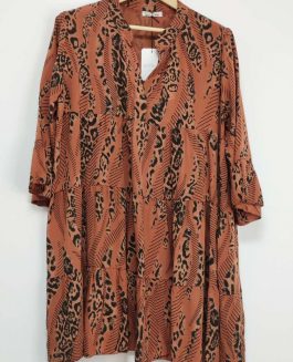 Laura Dress Onesize - Rust