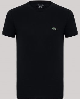 Lacoste T-shirt Round Neck Black