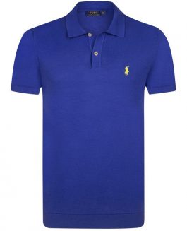 Ralph Lauren Knit Polo - Sax/Yellow
