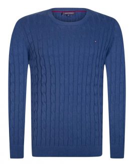 Tommy Hilfiger Classic Cable Knit Pullover - Indigo