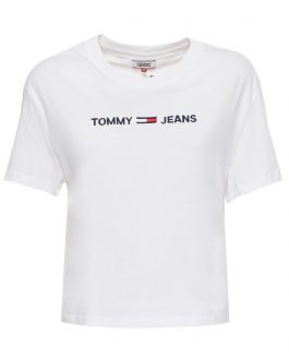 Tommy Jeans Women`s Linear Logo Tee - White