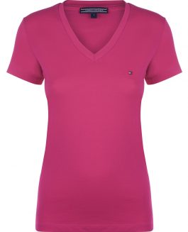 Tommy Hilfiger Women´s T-Shirt - Fuchsia
