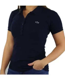 Lacoste Woman Piqué Polo - Navy