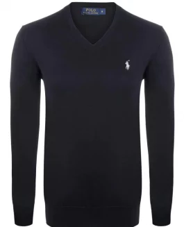 Ralph Lauren V-Neck Pullover - Black