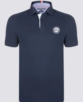 Tommy Hilfiger Logo Embroidery Polo - Navy