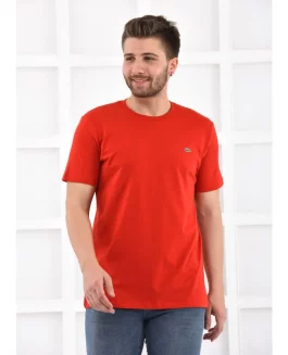 Lacoste T-shirt Round Neck - Red