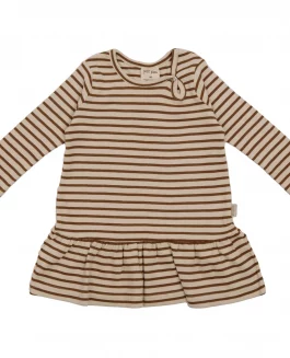 Petit Piao Dress Ls Modal Striped