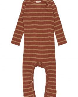 Petit Piao Jumpsuit Ls Merino Wool Striped