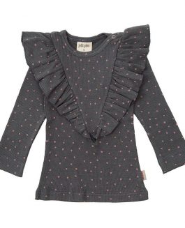 Petit Piao T-Shirt Ls Frills Dot