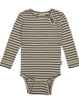 Petit Piao Body Ls Modal Striped