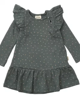 Petit Piao Dress Ls Frills Dot