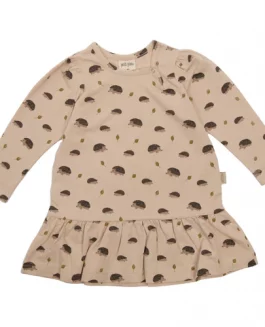 Petit Piao Dress Ls Printed Hedgehog