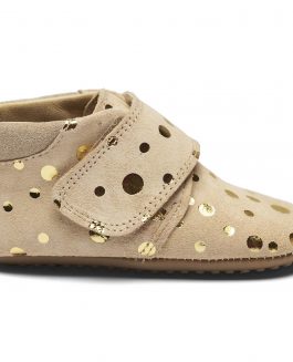 Pom Pom Futter Velcro Beige Gold Dot