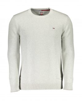 Tommy Jeans Crew Neck Pullover Silver Grey