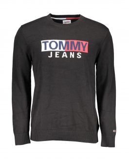 Tommy Jeans Logo Pullover Black