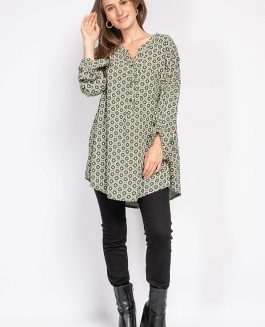 Printed Shirt Olive