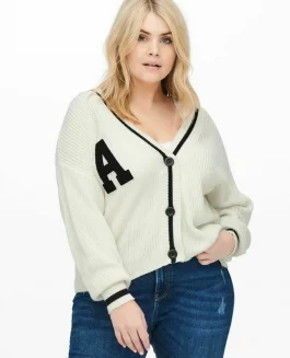 Only Carmakoma Collage Knit Cardigan