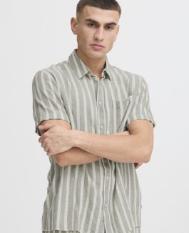 SDFried Hørskjorte Kortærmet Vetiver