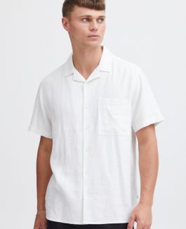 Solid Allan Cuba Hørskjorte Off White