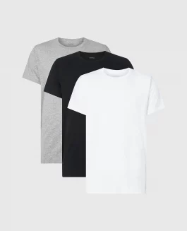 Calvin Klein 3-Pak Crew Neck Tee Black/White/Grey