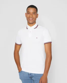Tommy Hilfiger Poloshirt Tipped White
