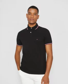 Tommy Hilfiger Poloshirt Tipped Black
