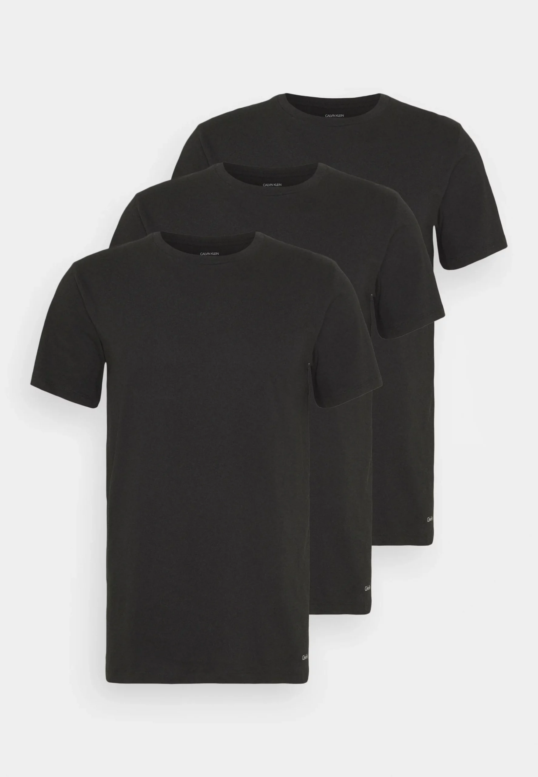 Calvin Klein 3-Pak Crew Neck Tee Black (Størrelse: L)