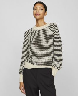 VILA VISOFINA GLITTER STRIPE KNIT