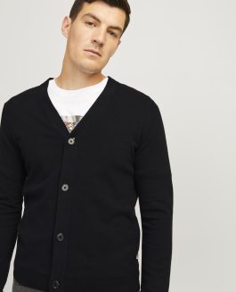 JREBCALLUM V-NECK KNIT CARDIGAN