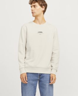 JREBLINO SWEAT CREW NECK MOONBEAM