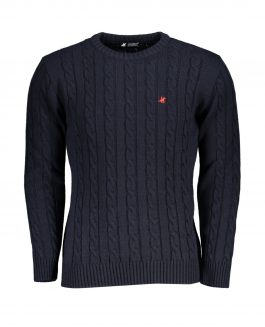 U.S. Grand Polo Kabelstrik Navy/Rød