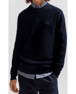 Hugo Boss Anion Knit Pullover Dark Blue