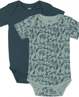 Mikk-Line 2-pak Bodysuit Orion Blue