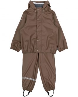 Mikk-Line Regntøj PU Recycled Chocolate Chip