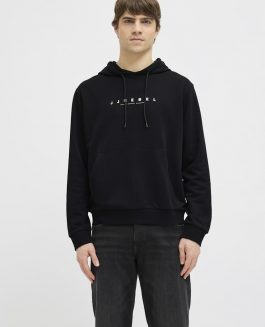 JREBROCKY LOGO SWEAT HOOD BLACK