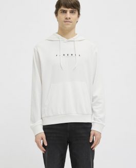 JREBROCKY LOGO SWEAT HOOD CLOUD DANCER