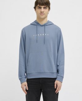 JREBROCKY LOGO SWEAT HOOD WINDWARD BLUE