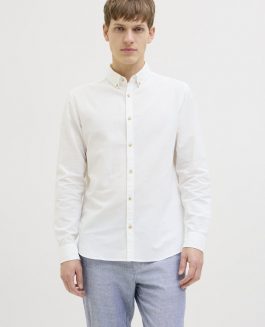 JREBMOSS HØRSKJORTE LS BRIGHT WHITE