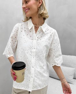 VMHAY NEW SS SKJORTE SNOW WHITE