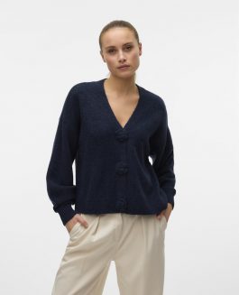 VMCECILY LS V-NECK CARDIGAN NAVY BLAZER