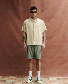 Solid Hørskjorte Kortærmet Curds&Whey