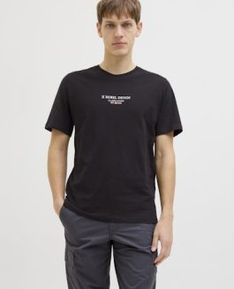 JREB REBEL PRINT TEE BLACK