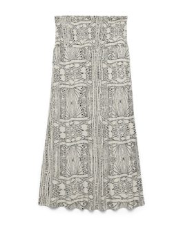 VMMENNY HW ANCLE SMOCK SKIRT OATMEAL