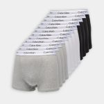 Calvin Klein 12-pak Underbukser Trunks Black/White/Grey Heather