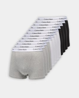 Calvin Klein 12-pak Underbukser Trunks Black/White/Grey Heather