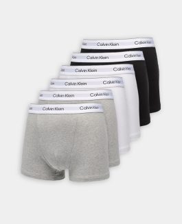 Calvin Klein 6-pak Underbukser Trunks Black/White/Grey Heather